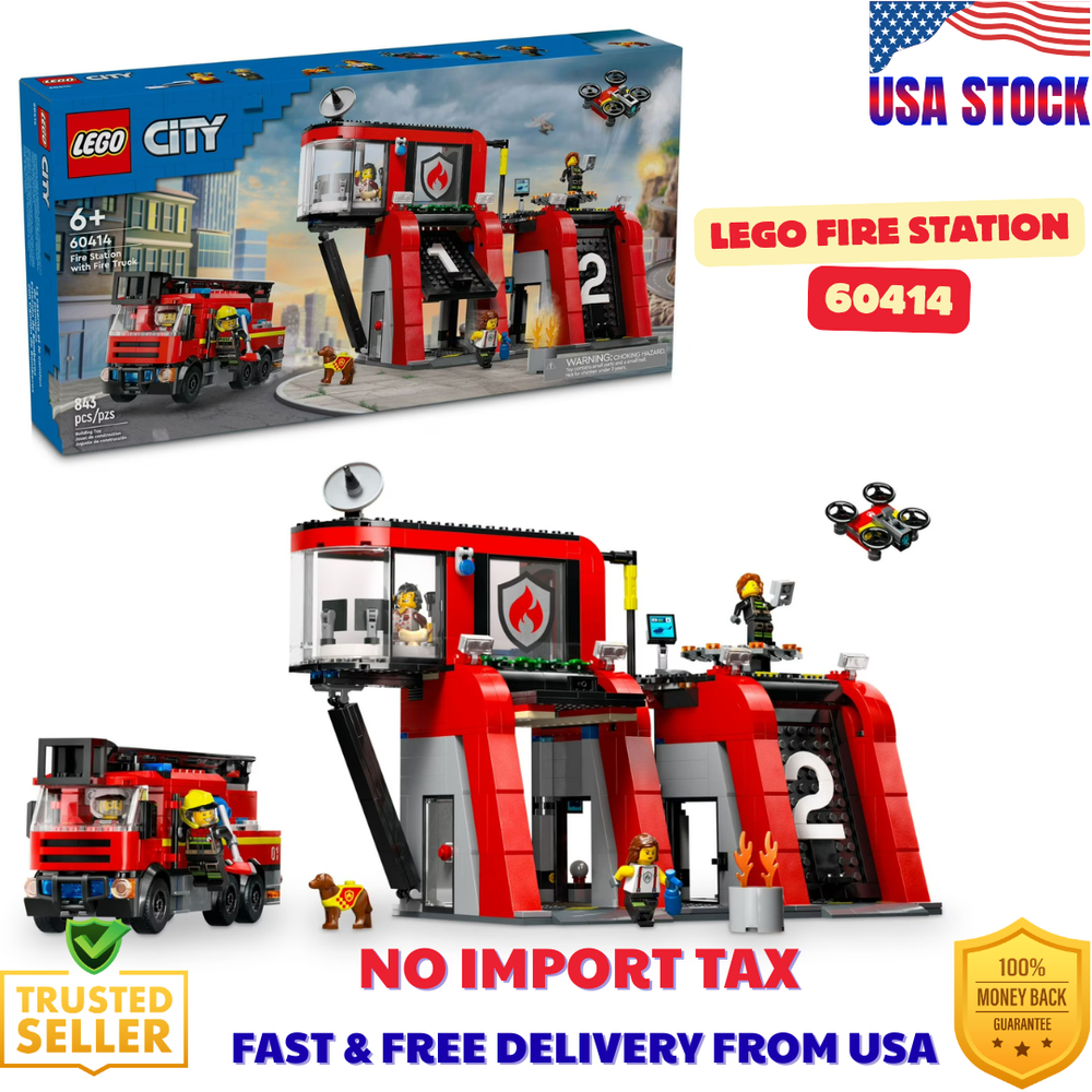 LEGO CITY: Fire Station with Fire Truck (60414)