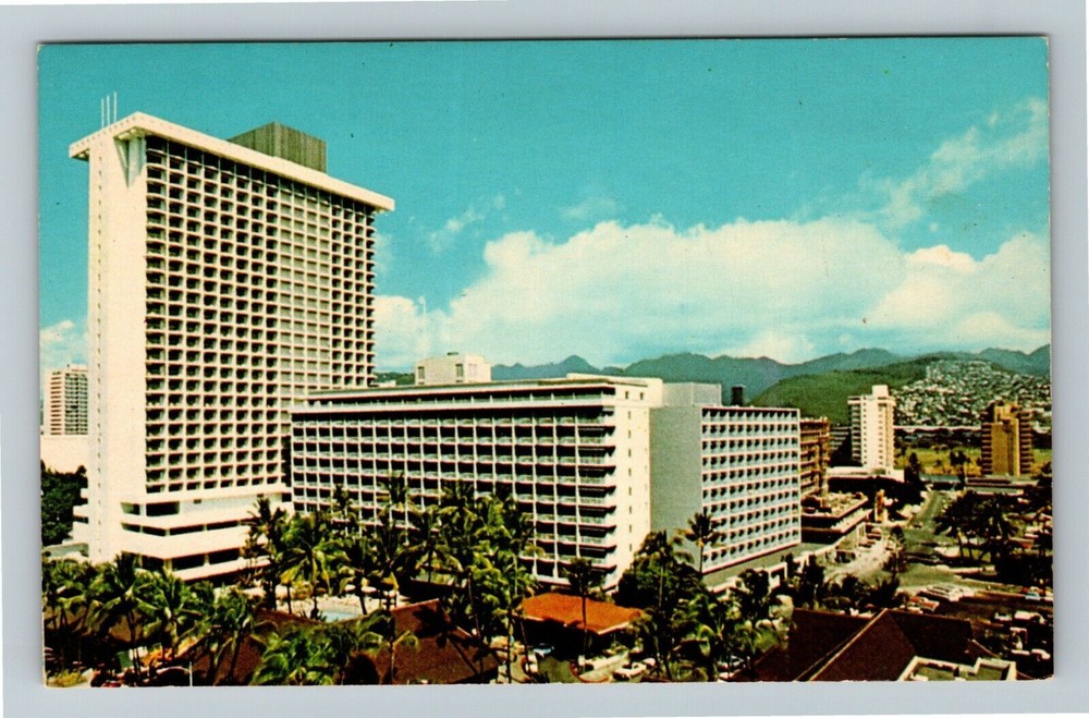 Waikiki HI-Hawaii, Princess Kaiulani Hotel Vintage Souvenir Postcard
