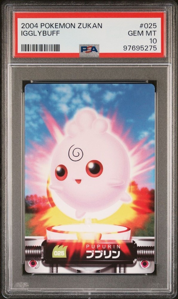 PSA 10 GEM MINT Igglybuff #025 Carddass Zukan Advanced Gen. Bandai Pokémon POP 1