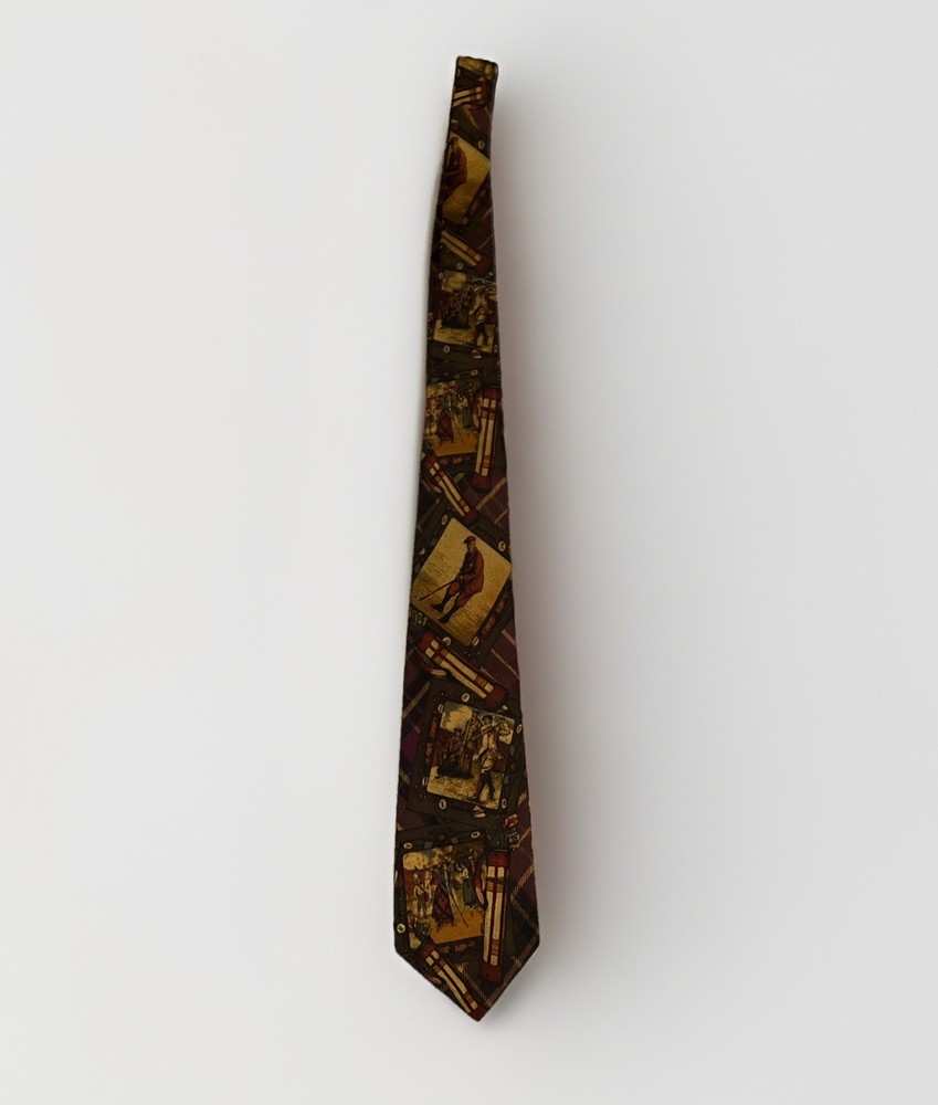 Vintage Polo Ralph Lauren Tie Polo Golf Tennis Mens 100% Silk Handmade '90s Rare