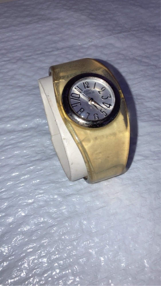 Vintage Anne Klein Rare Translucent Clasp Women's Watch