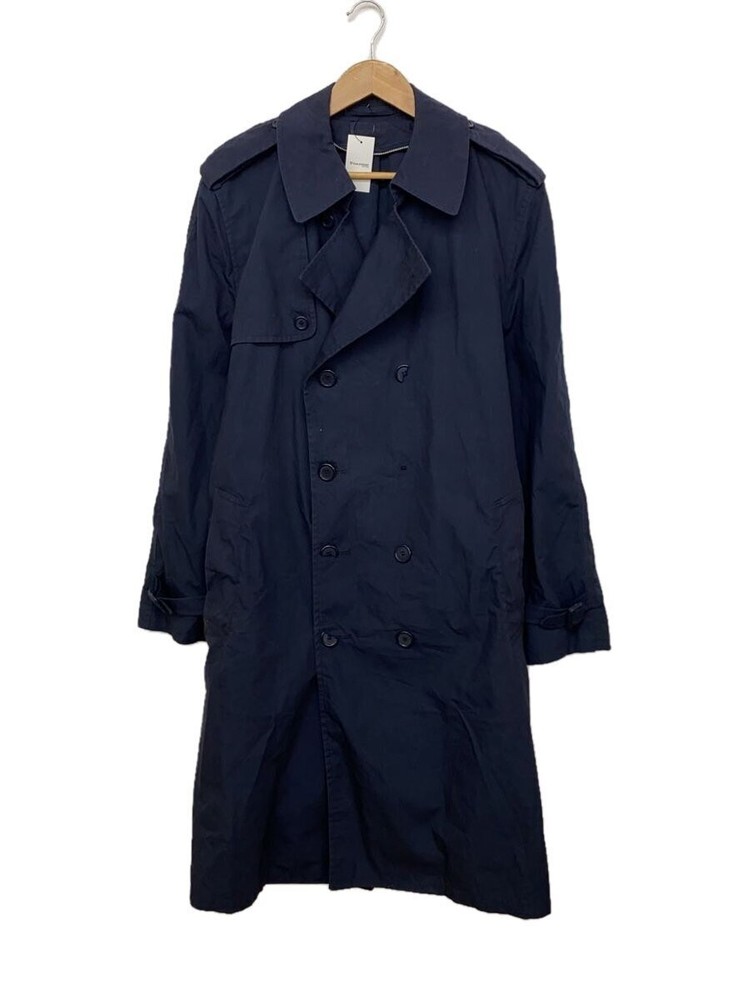 Us.Navy Trench Coat/42/Polyester/Nvy/Plain 2733