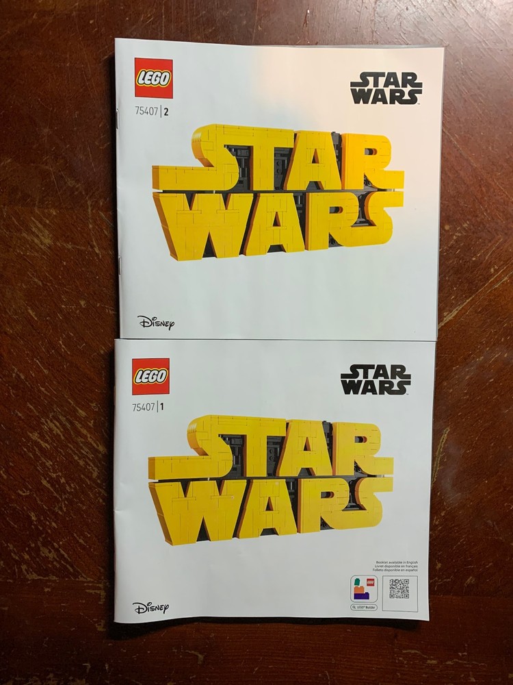 LEGO Star Wars Brick-Built Logo Sign Building Instructions