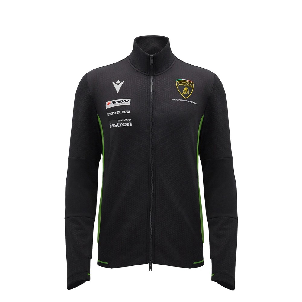 Lamborghini Squadra Corse Super Trofeo Full Zip Men Sweatshirt Black
