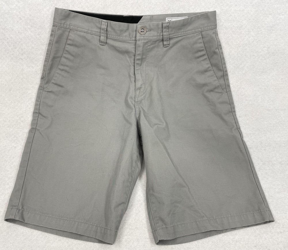 Volcom True to This Chino Gray Golf Skater Shorts Men's 32