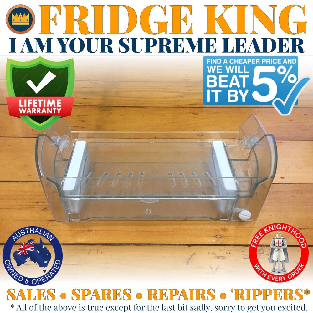 WSE6100PB*5 Westinghouse fridge door dairy compartment 1446362 + 1445826