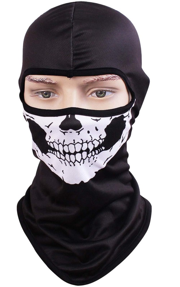 Balaclava Ski Mask Motorcycle Helmet Liner Neck Gaiter Animal Print Design