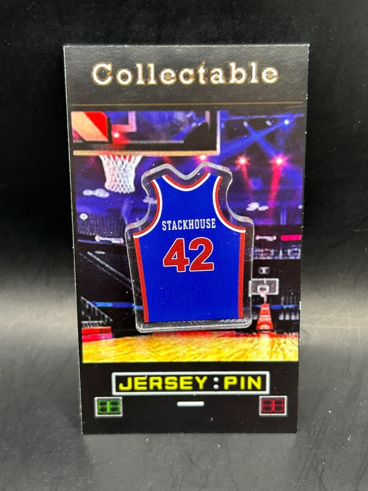 Vintage Detroit Pistons Jerry Stackhouse Jersey Lapel Pin – Classic DP Collectible  