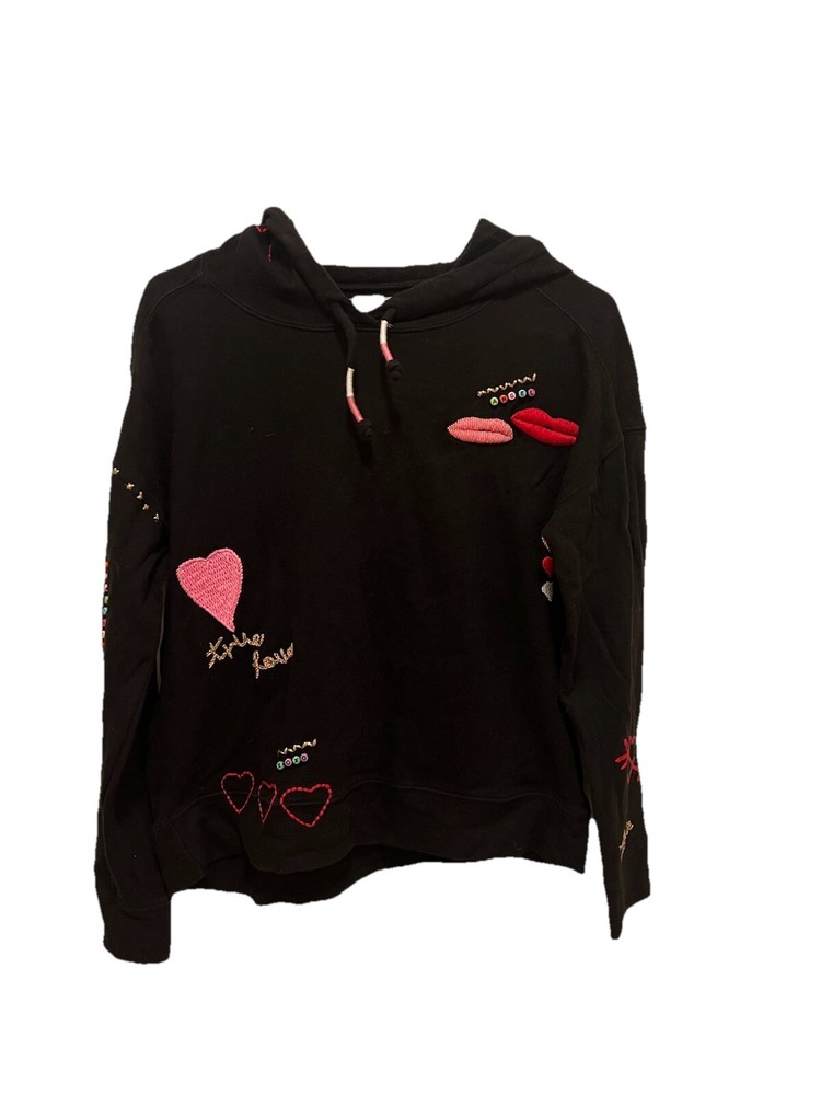 Chaser Love Beaded Cotton Fleece Hoodie