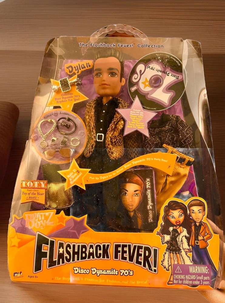 Bratz Boyz Flashback Fever 70's Funk Fever - Dylan - NUEVO EN CAJA RARO