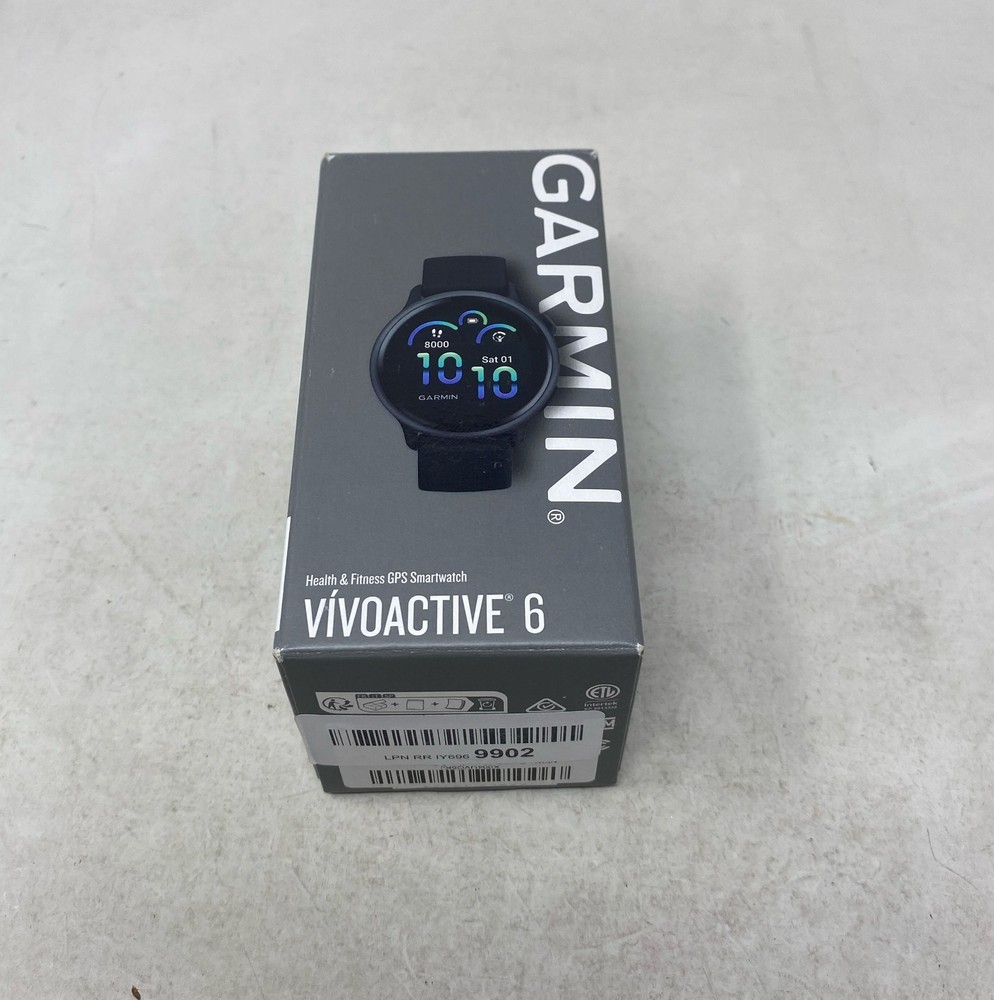 Garmin vívoactive 6 GPS Smartwatch 42mm - Slate Case with Black Band