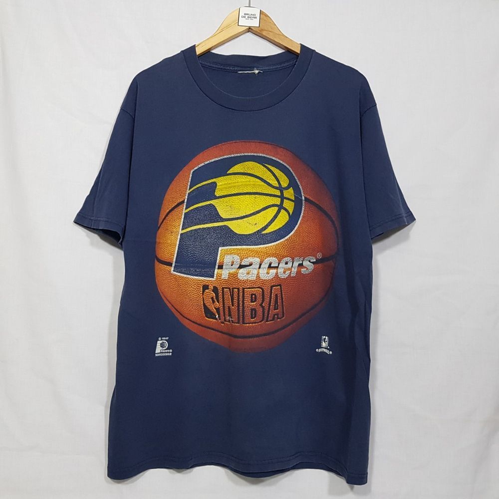 Vintage 90's Indiana Pacers NBA Navy T-Shirt QT1101
