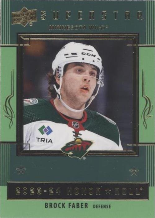 2023-24 Upper Deck Series 2 - Honor Roll Green #HR36 Brock Faber (RC)