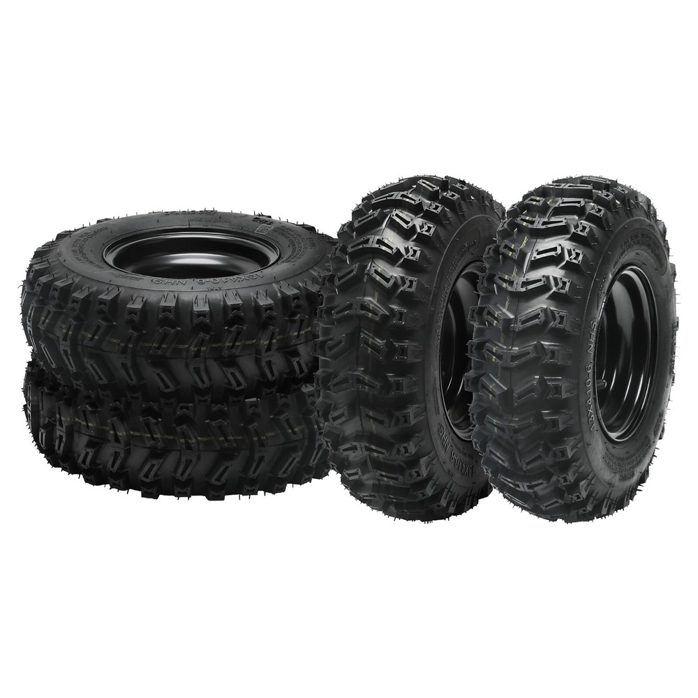 4pcs 13x4.10x6 13x4.10-6 Wheel Tire and Rim Tubeless Snowblower Lawn Mower Buggy