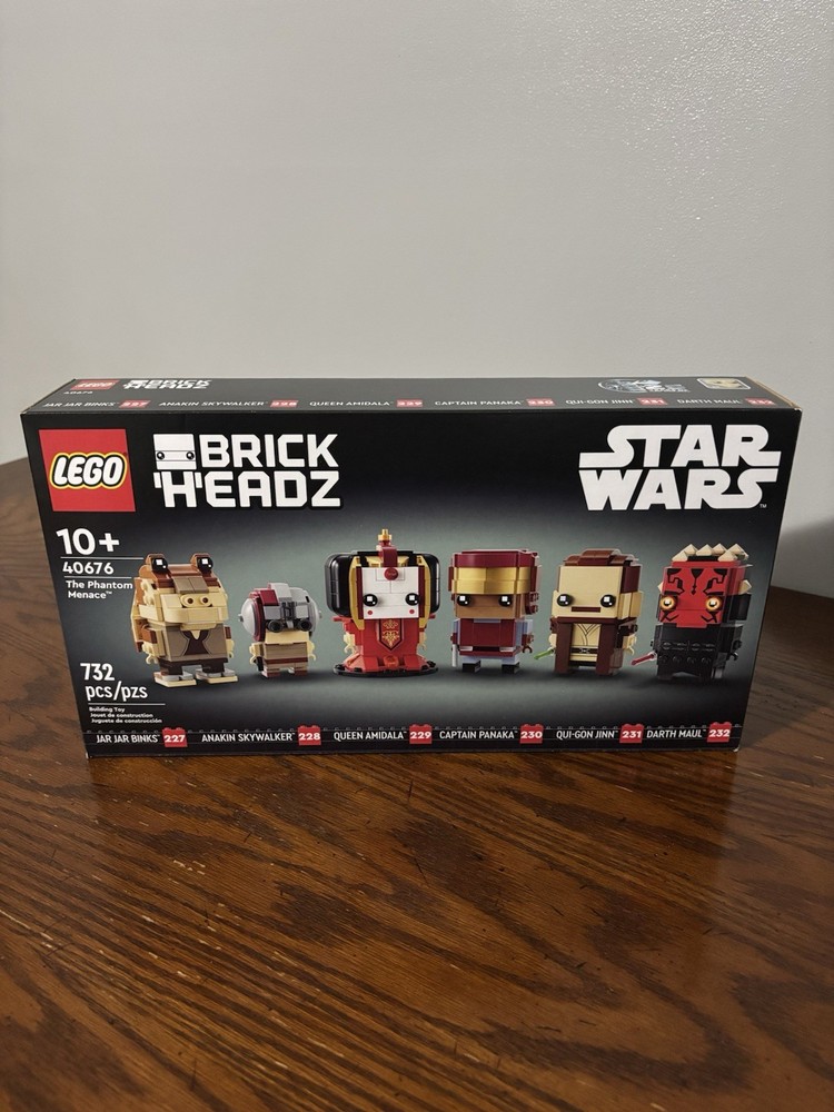 Lego 40676 Star Wars The Phantom Menace Brickheadz Brand New Sealed Retired