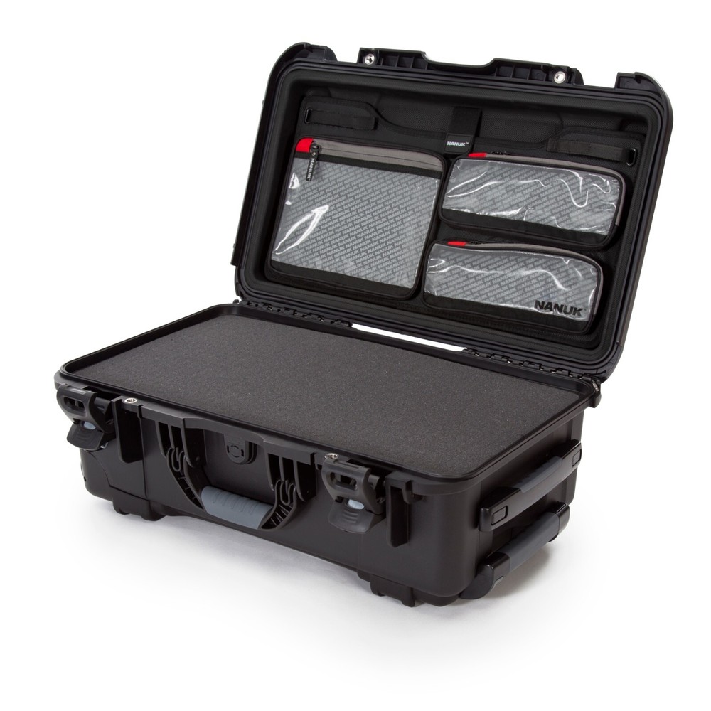 Nanuk 935 with lid organiser and cubed foam