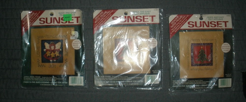 3 Pack Dimensions Sunset Christmas Tiny Tree Frame Angel Kit #18067 18072 Sealed