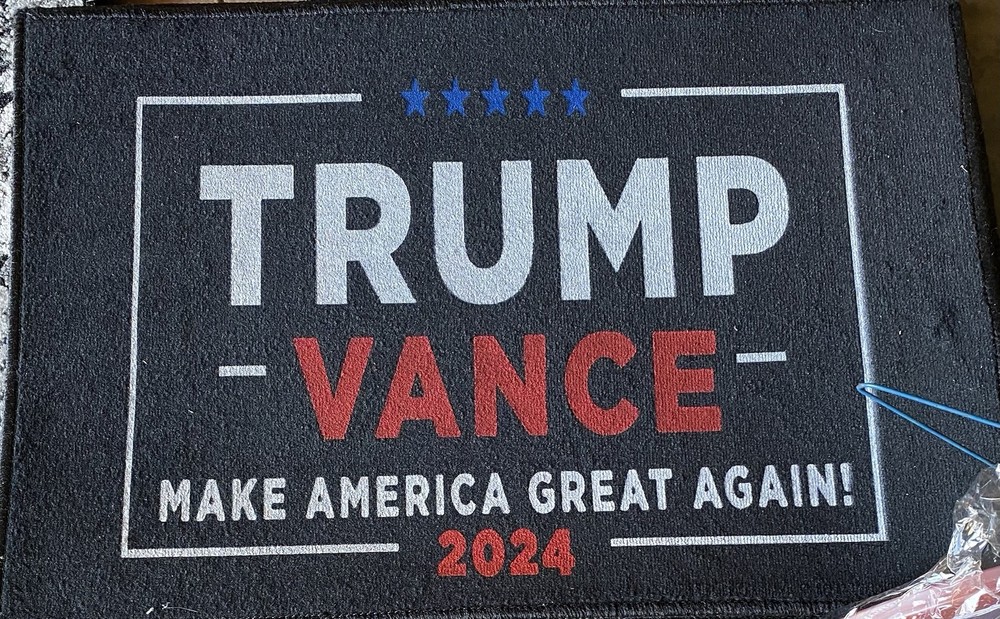 Trump Vance MAGA Doormat - Indoor Outdoor Patriotic Garage Entryway Decor