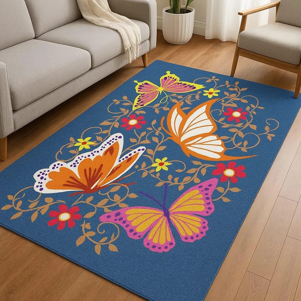 Color Multi Hand Tufted 100% Wool Rug Design Luxury Handmade Carpet Area Rug