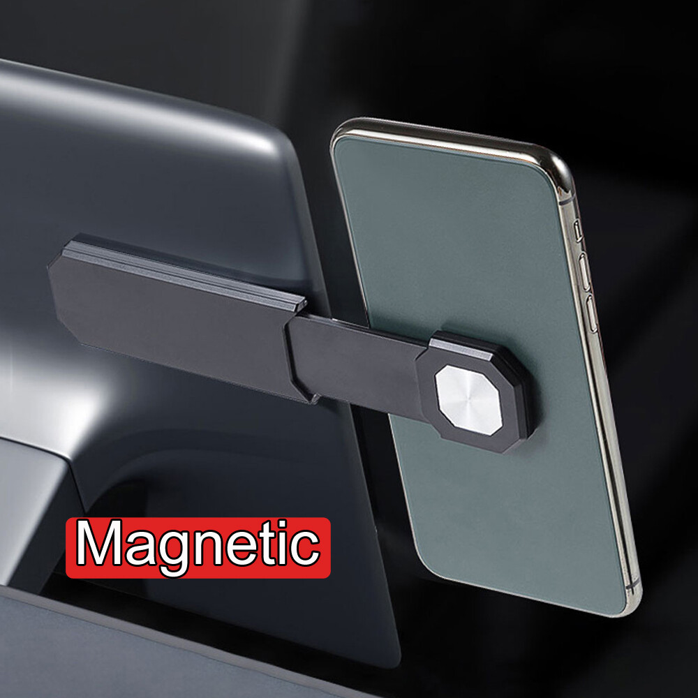 Magnetic Car Dashboard Phone Holder with Screen Side Attachment for Easy Access