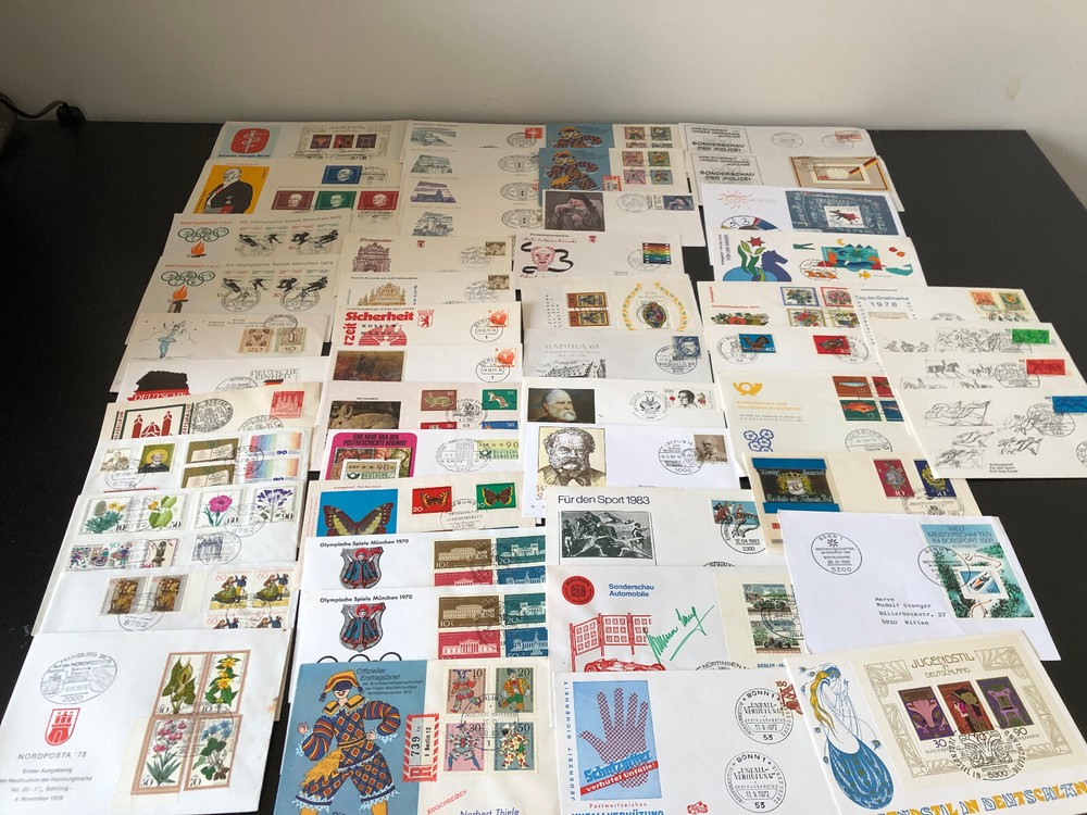 50 x GERMANY FDC + COVERS  COLLECTION   SEE SCAN    (K2/9)