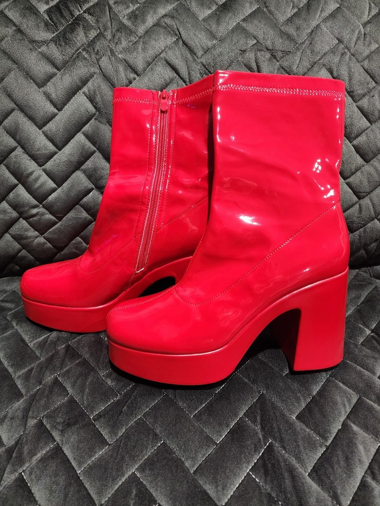 DREAM PAIRS Y2K Platform Mid-calf Boots Size 10
