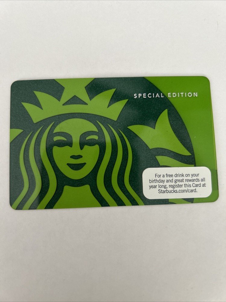 Starbucks Gift Card ~ USA Green Siren Special Edition 2010 ~New Rare-image