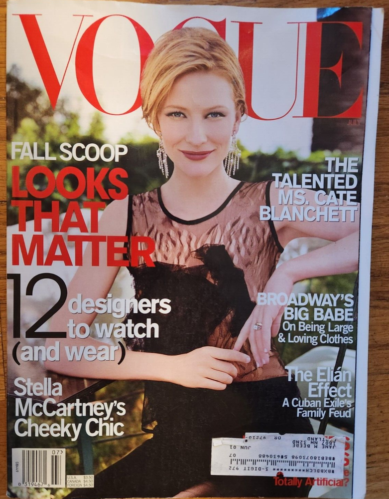Vogue Magazine July 2000 Cate Blanchett by Steven Meisel TALENTED