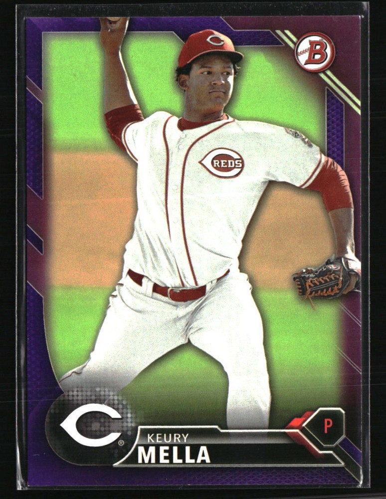 Keury Mella 2016 Bowman Prospects Purple /250  #BP118 Baseball Card