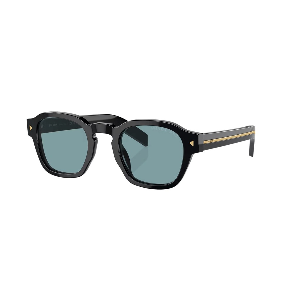 Prada PR A16S Black Dark Blue Lens Womens Sunglasses 52mm New