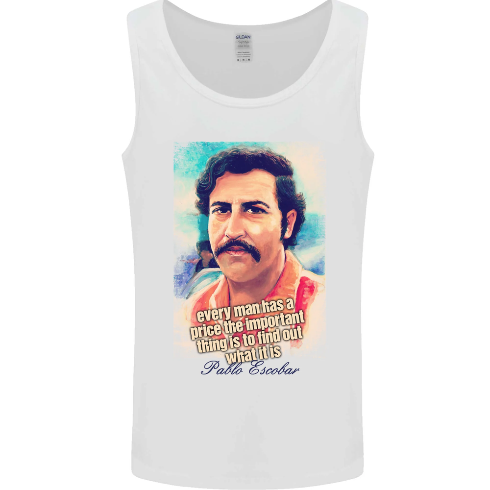 Pablo Escobar Cocaine Drug Culture Mens Vest Tank Top