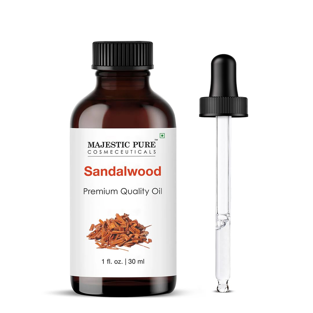 MAJESTIC PURE 100% Natural Sandalwood Essential Oil for Aromatherapy & Relaxation