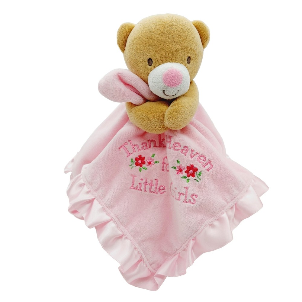 Baby Starters Pink Security Blanket Lovey Bear Thank Heaven For Little Girls Toy