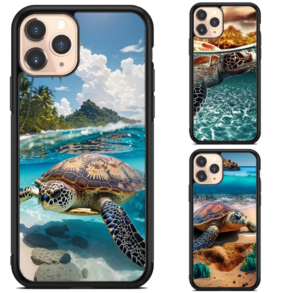 Dustproof Case sea turtle Beach coastal For Apple iPhone Samsung Galaxy Motorola