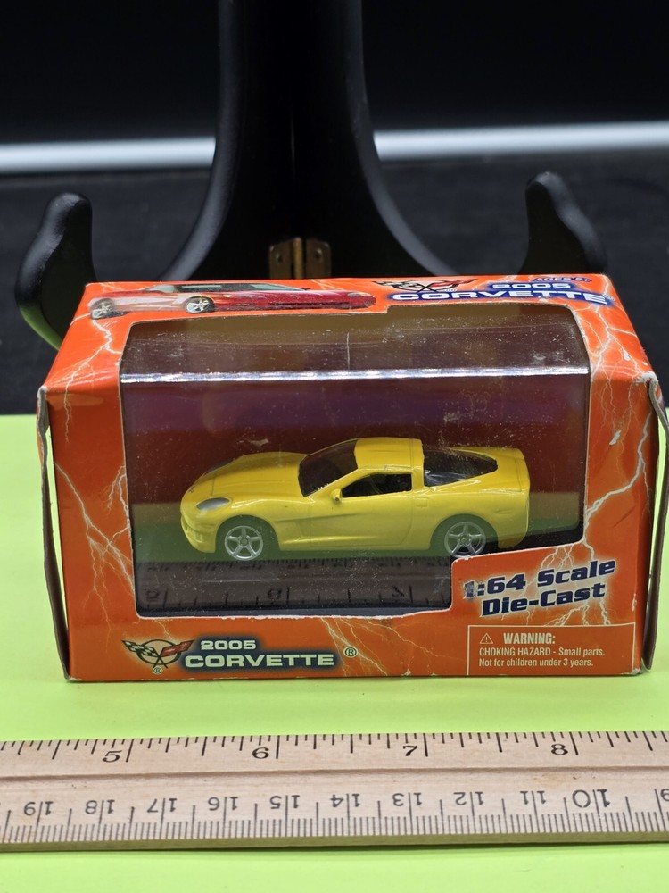 1:64 Scale Die-Cast 2005 Yellow Corvette - Columbia Telecommunications Group New