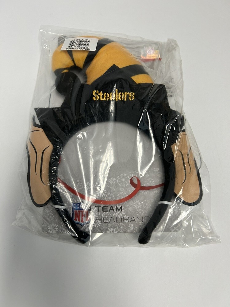 New Pittsburgh Steelers Elf Headband Holiday Hat Christmas Fan Gear NIP