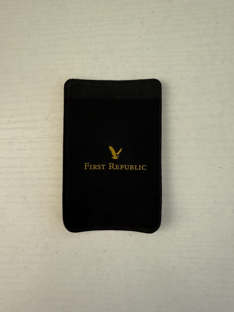First Republic Bank Phone Case with Adhesive Card Holder - New