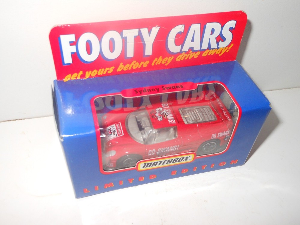 SYDNEY SWANS AFL FOOTY CARS CLUB COLLECTIBLE Ferrari Matchbox 1:64