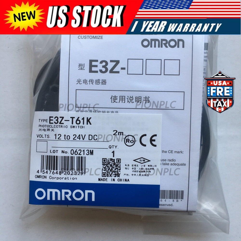 One New Omron E3Z-T61 Photoelectric Switch E3ZT61 Free Shipping