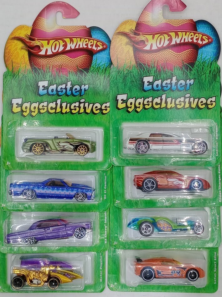 2009 Hot Wheels EASTER EGGSCLUSIVES Die-Cast Car Set (1-8) with Chevy Impala