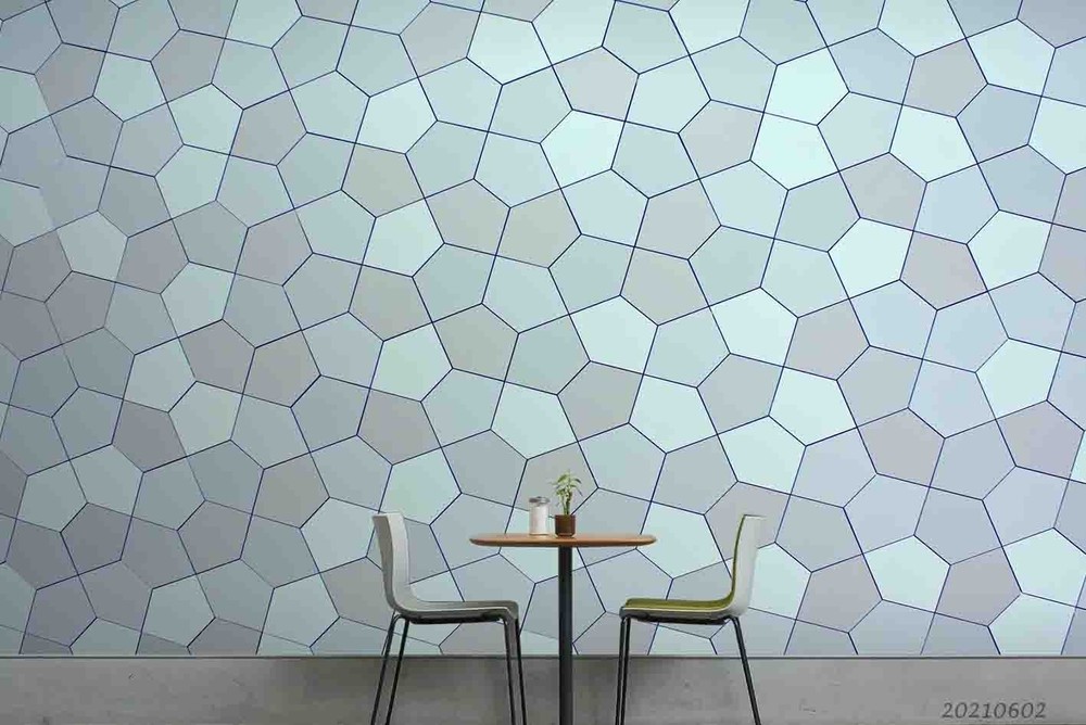 3D Geometric Tile Pattern Wall Murals Wallpaper Murals Wall Sticker