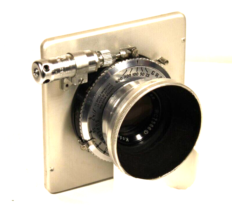 Kodak Ektar 127mm f/4.7 lens on Graphic Supermatic shutter for Graflex 4X5
