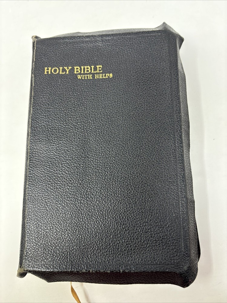 Vtg KJV Holy Bible Leather Bound 1941 West Minster Press