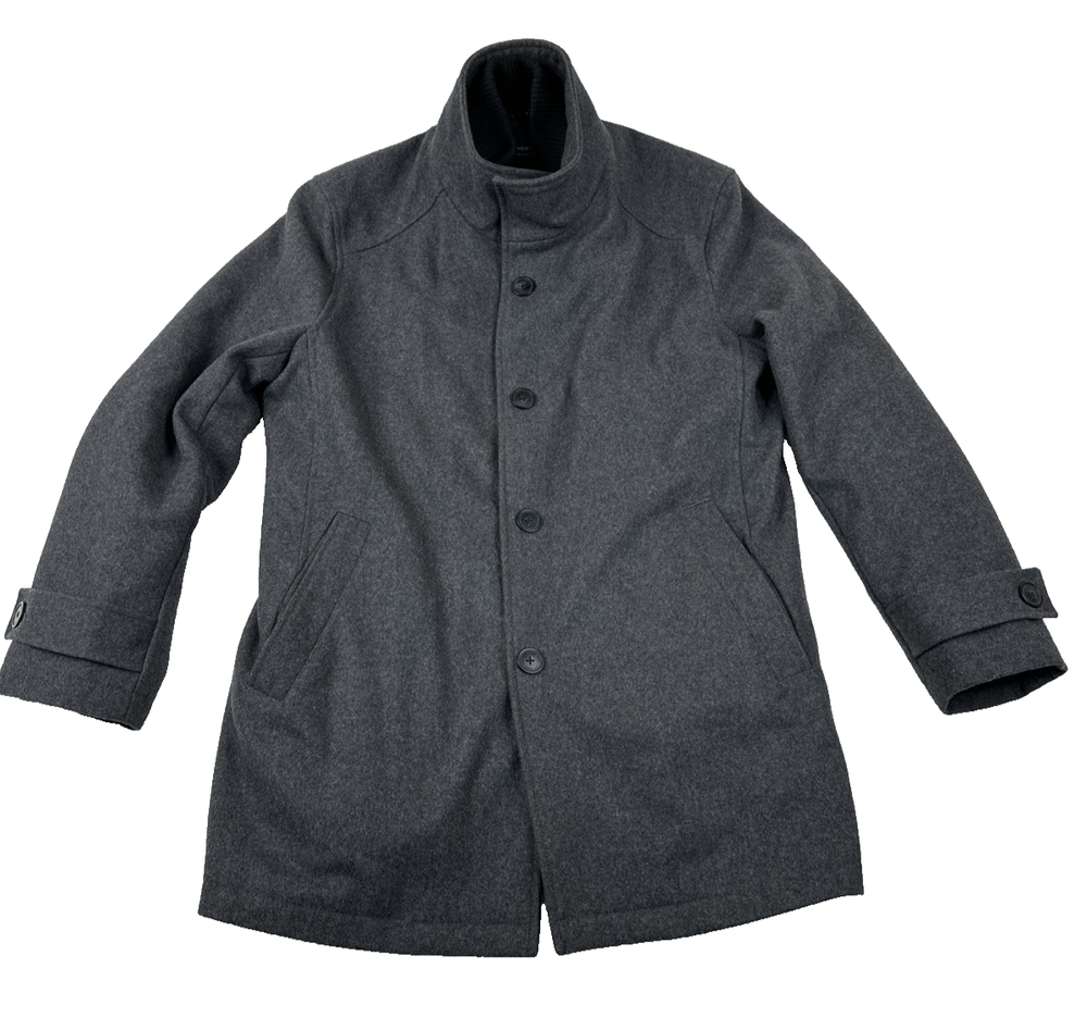 Andrew Marc New York Charcoal Gray Wool Car Trench Coat. Men's Size M