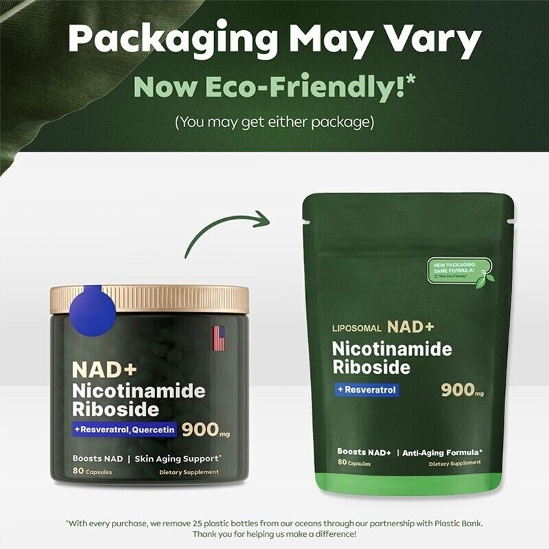 NAD+ Supplement for Anti-Aging, Resveratrol,Energy, Focus Nicotinamide Riboside