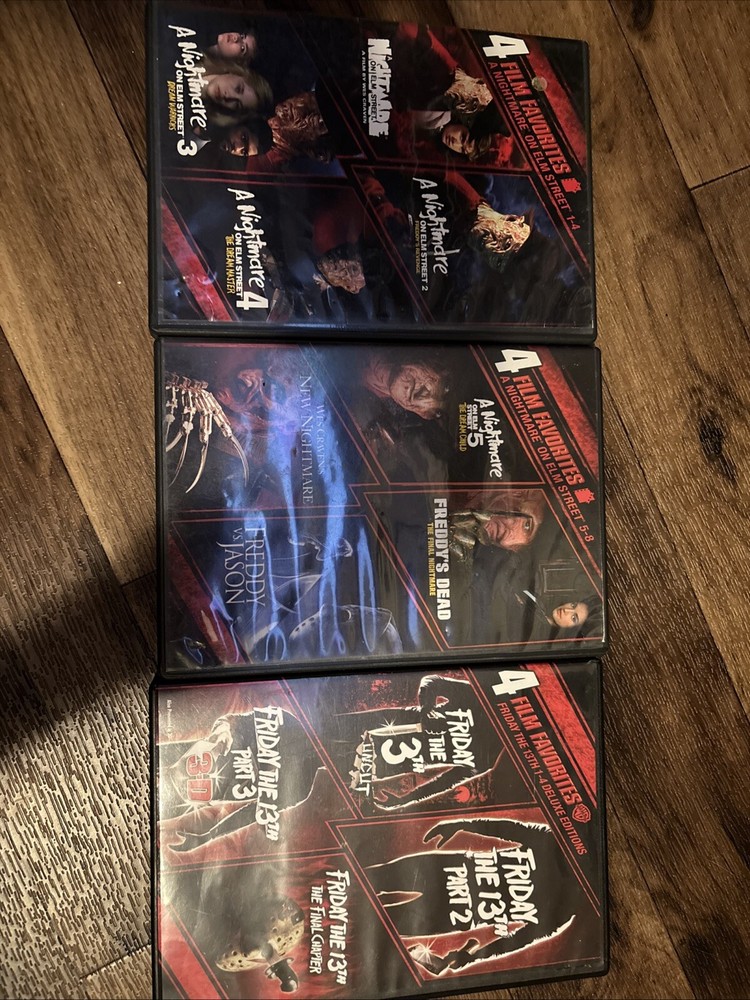 a Nightmare on Elm Street And Friday The 13th Lot DVD