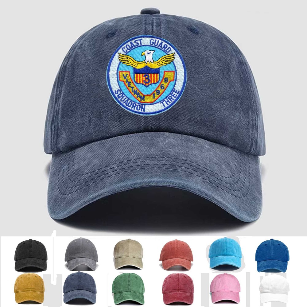 Custom Embroidered Hat Squadron 3 Vietnam 1968, Veteran Cap, Trucker Hat, Gift