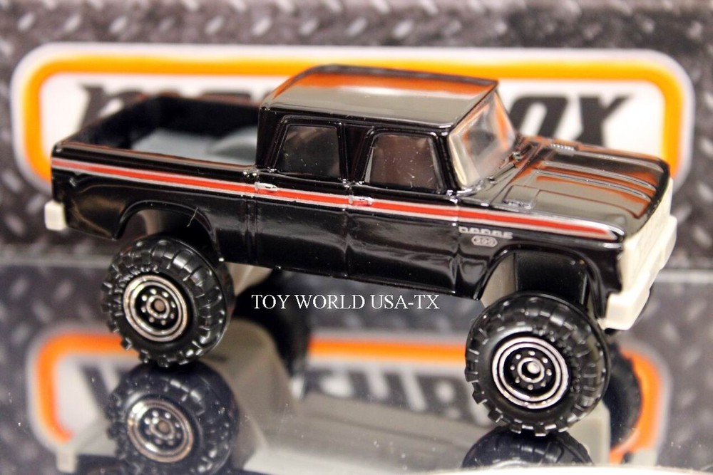 2020 Matchbox #65 MBX Jungle 1968 Dodge D200 Black