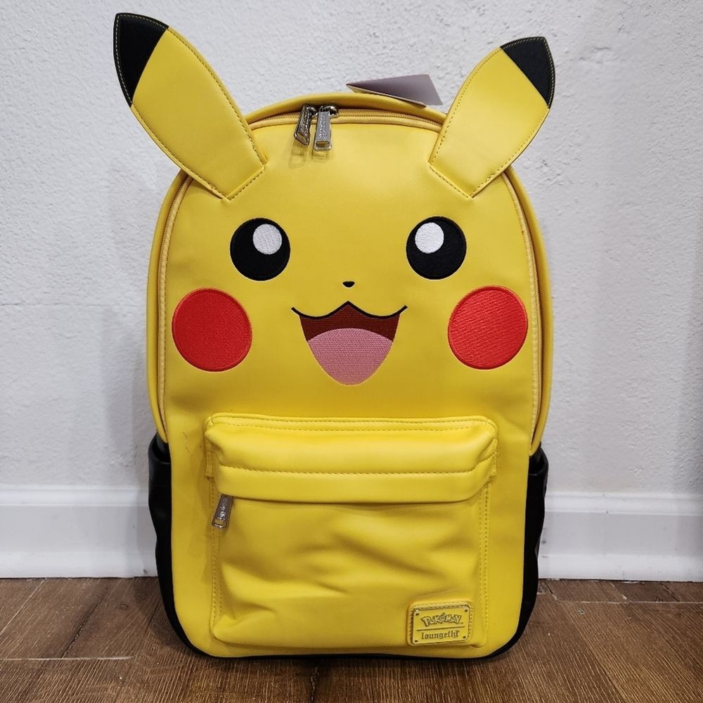 NWT Loungely Pokémon Pikachu Cosplay Full-Size Backpack kidcore anime kawaii fun