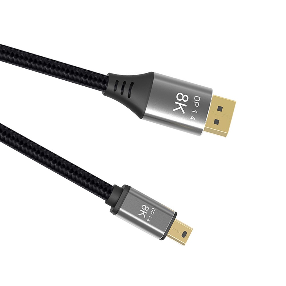 1/2/3m Mini DP to DP Cable Conversion Cord 8K@60Hz 4K@144Hz DisplayPort 1.4